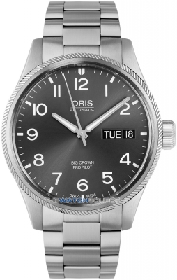 Buy this new Oris Big Crown ProPilot Day Date 45mm 01 752 7698 4063-07 8 22 19 mens watch for the discount price of £1,350.00. UK Retailer.